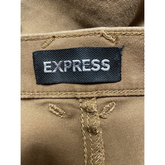 Express Jeans Womens Size 6 Brown Sailor Bell Flare Mid Rise Size Zip NWT A65 - Picture 7 of 9